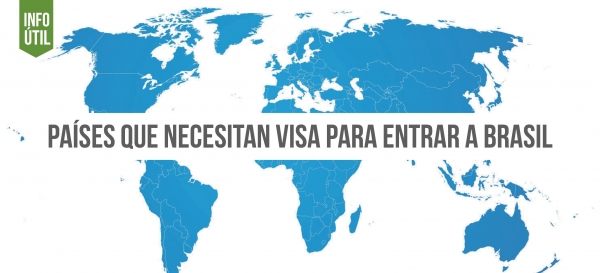 La lista de países que requieren visa para ingresar a Brasil